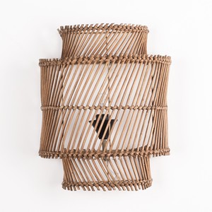 Sustainable <b>lighting</b> rattan <b>sconces</b> wholesale wall lampshade <b>sconce</b> hotel resort light fixture - Product Image 1