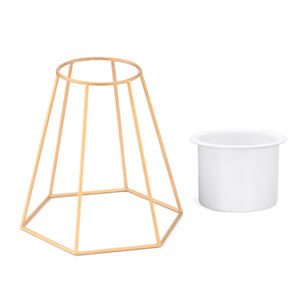 Vase à fleurs de style unique pour la décoration de mariage et de la maison, pot de fleurs artificielles, finition dorée, prix raisonnable, décoration de présentoir - Product Image 4