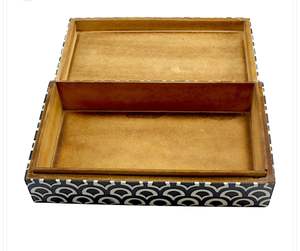 Boîte à bijoux élégante et moderne en résine, artisanale, avec un motif unique et élégant, solution de rangement idéale pour les bijoux et accessoires - Product Image 4