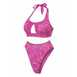 Combinaison de maillots de bain tendance pour femmes, coupe haute, matière douce, idéale pour les vacances à la plage, les stations balnéaires et les piscines - Product Image 4