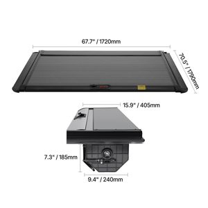 Copertura Tonneau Retrattile Rigida per Dodge Ram 1500 Crew 2021-2024, 5.7 ft, con Tubo di Drenaggio Integrato - Product Image 5