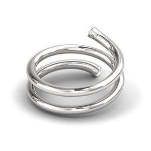 14k Rose Solid Gold <b>Rings</b> Luxury Three Tow Spiral Diamond Round Band Jewelry for Women Low MOQ Gold Jewelry Gifts for Mother - Product Image 4