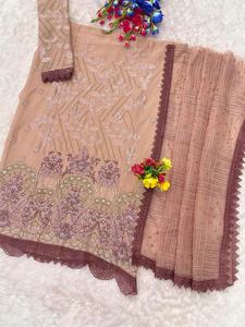 Catálogo de Exportadores de Trajes Pakistaníes de Chifón de Diseño en Colores de Excelente Calidad - Product Image 5