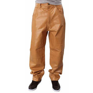 Pantalon en cuir pour homme PIHA SPORTS, coupe droite, taille haute, devant plat, décontracté, poids moyen, imperméable, respirant, pour l'extérieur - Product Image 2