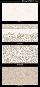 Gạch Ốp Tường Gốm Kỹ Thuật Số 30X60Cm Phong Cách Ả Rập 300X600Mm Vật Liệu Xây Dựng Tráng Men Bóng 12X24 Nhà Cung Cấp Công Ty - Product Image 4