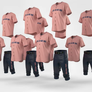 Professional Team Baseball Jersey Pants Set <b>Custom</b> Sports <b>Uniform</b> Men Women Breathable Lightweight Baseball Wear - Product Image 5