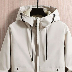 Veste coupe-vent doublée de satin au toucher doux, confortable et décontractée, imperméable avec revêtement DWR, pour l'extérieur - Product Image 6