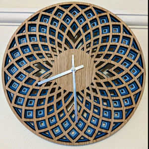 Horloge murale ronde minimaliste moderne gris foncé, silencieuse, sans tic-tac, en quartz, en bois MDF, pour la maison, le salon, le bureau, décoration - Product Image 5