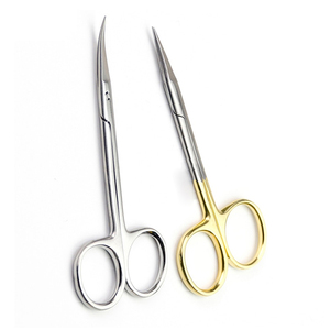 Custom Logo Professional Stainless Steel Curved Cuticle Nail Scissors High Quality Durable Open <b>Ring</b> Manicure Shears Scissors - Product Image 4