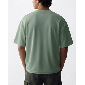 Customizable Packaging Men's Oversized Gym <b>T</b>-<b>Shirt</b> Plain Dyed Solid Color Pattern Anti Odor Lightweight Eco Friendly <b>T</b>-<b>Shirt</b> - Product Image 2