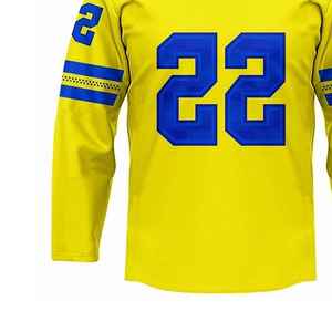 Uniforme de hockey sur glace à manches longues personnalisé avec nom d'équipe, 100 % polyester, imprimé numérique, respirant, séchage rapide, anti-décoloration, Solid Trader - Product Image 6