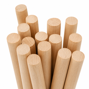 Solid Wood Dowel Rods Premium Wooden Dowel Sticks Custom Sizes for Furniture DIY Crafts Woodworking OEM Manufacturer - Product Image 1