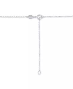 Collana con ciondolo a cuore di diamanti (1/10 ct. T. w.) in argento Sterling e piatto d'oro rosa 14k, estensore da 16 "2" | Macacy's - Product Image 3