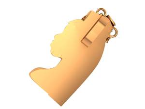 Ethnic Unisex 14k Solid Gold Hip Hop Diamond Face Pendant Charm with Braided Hair and Hoop <b>Earrings</b> for Everyday Wear - Product Image 2