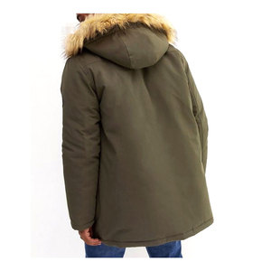 Men's Reversible Winter Parka Jacket Windproof and <b>Waterproof</b> Cotton <b>Padded</b> Long Thicken Warm Outdoor <b>Coat</b> in Plus Sizes - Product Image 4