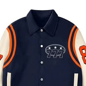 Chaqueta de Cuero Premium Bordada para Carreras, Personalizada, de Cuero Genuino, Estilo Urbano, Servicio OEM ODM, Muestras Disponibles al por Mayor - Product Image 4