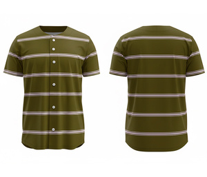 Athletic Sublimated Baseball Shirt – OEM Sportswear Manufacturer with Custom Logo & Numbers | Breathable Polyester Base - Product Image 3