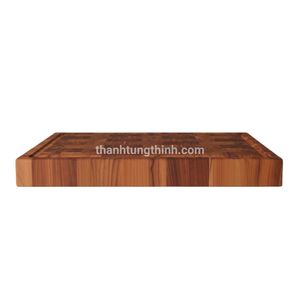 Tabla de cortar de madera de teca, forma rectangular, antideslizante, paquete individual, procedente de Vietnam - Product Image 5
