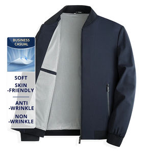 Blazer Homme Premium Anti-rides Hiver Imperméable Respirant Col Montant Toile Décontracté Habillé Léger Coupe-Vent - Product Image 3