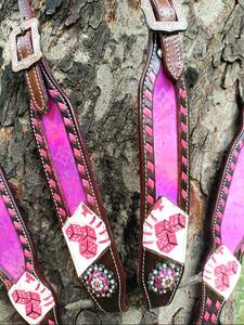 Más Vendido: Conjunto de Aperos de Cuero para Caballo Estilo Western, que incluye Pechopetral, Cabezada, Manta Bareback, Cincha sin Armação y Forro Polar - Product Image 4