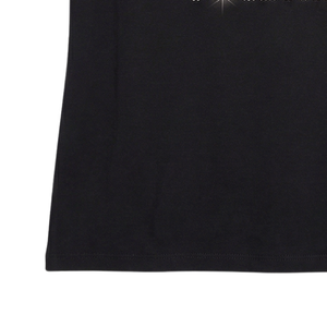 T-shirt graphique en strass pour femmes, avec citation inspirante, col rond, manches courtes, vêtements décontractés à la mode pour tous les jours - Product Image 4