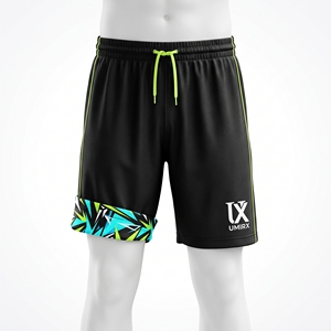 Pantalones Cortos de Baloncesto Reversibles de Malla de Doble Capa Transpirables 100% Poliéster Estampados para Práctica Unisex Equipo Entrenamiento Voleibol Fútbol - Product Image 3