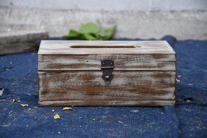 Factory Wholesale Cheap Wooden Dryer Sheet Holder Flip <b>Lid</b> Carbonized Paulownia Wood Tissue <b>Box</b> for Home <b>Decor</b> - Product Image 4