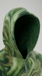Sweat à capuche unisexe entièrement zippé en coton épais de qualité supérieure, personnalisable par impression et broderie, style streetwear décontracté - Product Image 5