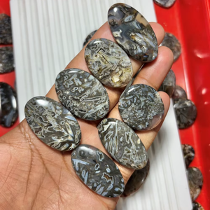 Cuarzo en bruto ovalado/en forma de pera, cabujón suelto hecho a mano, precio mayorista, piedra de joyería natural de buena calidad con juego de colores, pulido. - Product Image 6