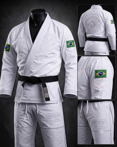 Uniforme Ligero de BJJ con Tejido de Perlas para Entrenamiento de MMA y Grappling, Uniforme de BJJ con Bordado Personalizado, Uniforme Premium de Jiu Jitsu Brasileño - Product Image 3