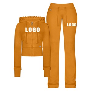 Women Plus Size <b>Green</b> Tracksuit Full Zip Hoodie <b>Cargo</b> <b>Pants</b> Solid Color Casual Winter Eco-Friendly Regular Fit Lightweight Side - Product Image 2