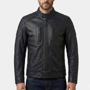 Classic Leather Winter <b>Jacket</b> For <b>Men</b> Soft Genuine Leather <b>Warm</b> Insulated <b>Jacket</b> Perfect For Casual Outdoor Winter Fashion - Product Image 4