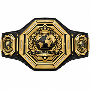 Ceinture de championnat personnalisée Titan Forge pour la lutte, la boxe, le MMA, plaques métalliques, sangle en cuir PU, logo personnalisé, fabricant OEM, 2,2 m - Product Image 1