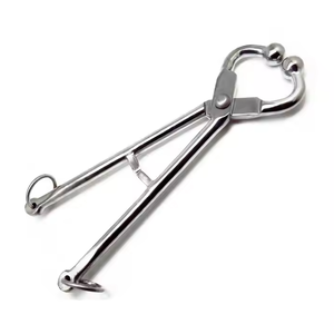 Pince à bec longue en acier inoxydable durable pour le bétail, instruments vétérinaires réutilisables, support pour anneaux de nez de taureau, utilisation en clinique vétérinaire - Product Image 3