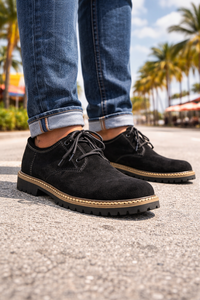 Zapatos de cuero genuino de lujo para hombre, de alta calidad, con cordones, punta cerrada, de diseñador, cómodos para exteriores, colección de otoño, clásicos - Product Image 3