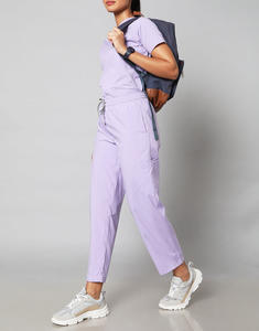 OEM Custom Logo Unisex Nurse Tops Sets RTS Private Label Work Polyester Spandex Short Sleeve Summer Hospital <b>Nursing</b> Uniform - Product Image 1