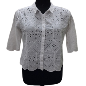 Camisa de Mujer 100% Algodón, Manga Larga, Informal, Formal, Fabricante de Marca Privada OEM - Product Image 1