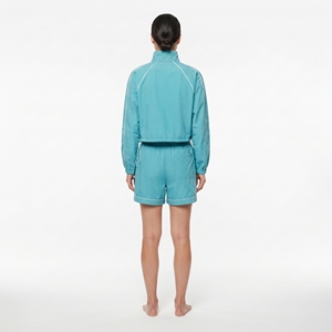 Ensemble tendance pour femmes, coupe-vent à capuche et short taille haute, 2 pièces - Product Image 2