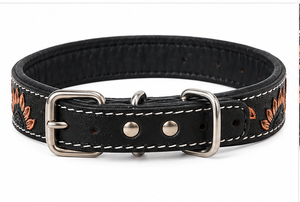 Colliers pour chiens de style western personnalisés OEM ODM de Divine International, en cuir véritable clouté, pour les acheteurs en gros - Product Image 3