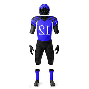 Uniforme de Fútbol Personalizado con Camiseta de Manga Corta y Pantalones Acolchados 100% Poliéster, Número y Nombres de Jugador del Equipo - Product Image 2