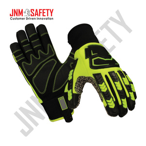 ถุงมือช่าง ทนแรงกระแทก ป้องกันไฟฟ้าสถิต ทนความร้อน ยี่ห้อ Amara  ขอบนีโอพรีน หนังสังเคราะห์ ระบายอากาศได้ดี - Product Image 2