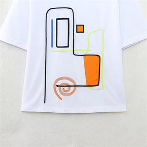 เสื้อผ้าผู้หญิงสำหรับฤดูร้อน ผลิตจากผ้าฝ้าย/โพลีเอสเตอร์ เป็นมิตรต่อสิ่งแวดล้อม ระบายอากาศได้ดี แห้งเร็ว ไม่ยับง่าย สวมใส่สบาย คอกลม แขนสั้น ทรงเข้ารูป ลายถัก - Product Image 5