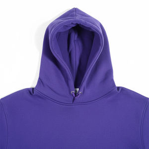 <b>Men's</b> Solid <b>Purple</b> Hooded Pullover Sweatshirt 100% Cotton Fleece Regular Fit Casual Autumn Wear <b>hoodie</b> - Product Image 4