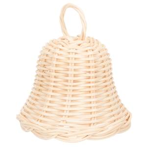 Traditional Rattan <b>Cow</b> <b>Bell</b> Handmade Hanging Ornament For Country Style Home Garden And Event Decoration - Product Image 1
