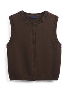 Chaleco de Punto sin Mangas para Mujer, Color Sólido, Cierre de Botones, Cuello Redondo, Suéter para Uso Diario, Alta Calidad, Personalizado - Product Image 5