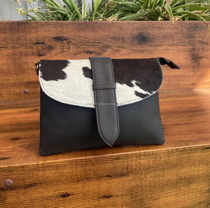 Monederos de cuero de piel de vaca natural, bandolera de piel de vaca occidental, bolsos de mano multiusos con estilo para mujer - Product Image 2