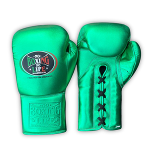 Gants de boxe GYMSTERO en cuir de vachette véritable de haute qualité, à doigts entiers, avec sangle de poignet réglable et lacets, personnalisables - Product Image 1