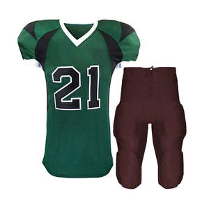 Uniforme de Fútbol Americano Personalizado al por Mayor para Hombre, Color Sólido, Anti-UV, Ligero y de Secado Rápido - Product Image 3