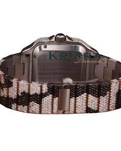 Reloj Automático de Lujo de Acero Inoxidable con Caja Rectangular, Esfera con Diamantes Moissanite, Analógico, para Hombre y Mujer, Joyería de Moda - Product Image 3