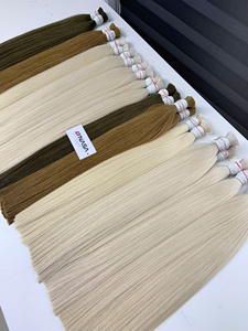 Haute qualité 26 pouces couleur claire vietnamien brut Extensions de cheveux humains soyeux vague droite teint expédition rapide grand gros en vrac - Product Image 6